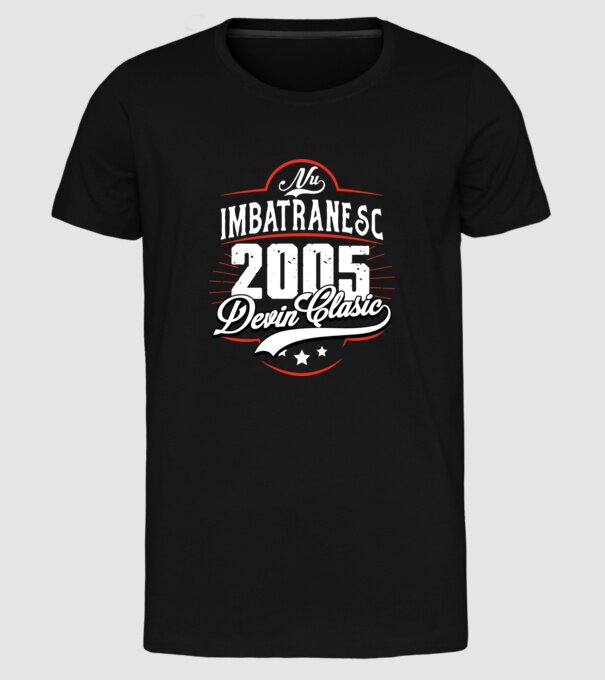 Devin Clasic - 2005 model negru pe tricou