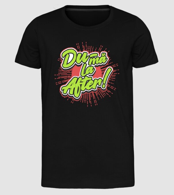 Du-mă la After model negru pe tricou