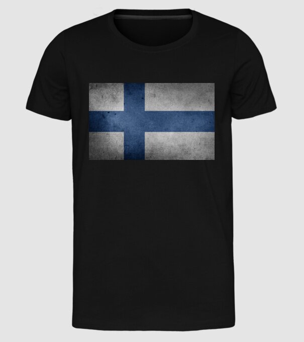 FINLAND model negru pe tricou