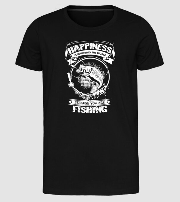 Fishing is ignoring the world model negru pe tricou