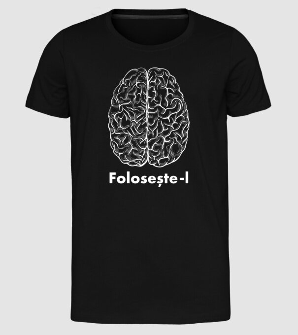 Folosește-l model negru pe tricou
