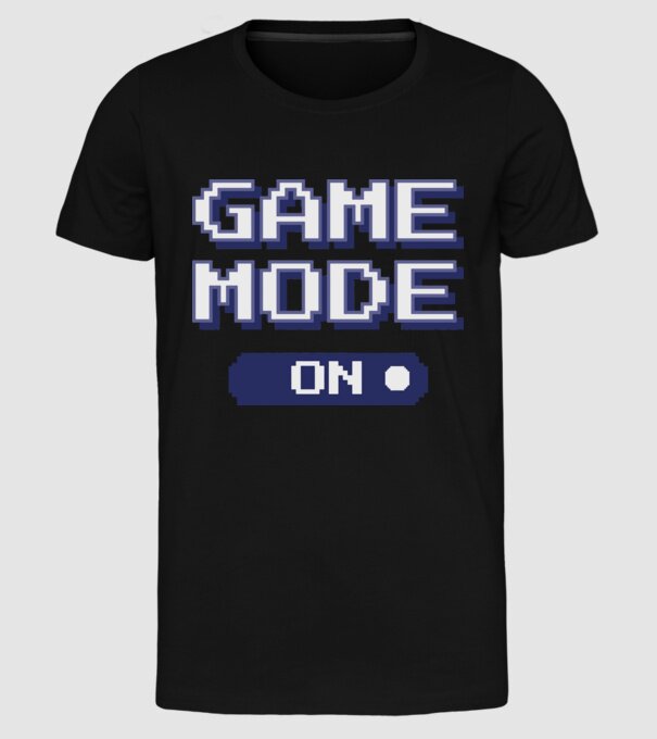 Gamer - Game mode on model negru pe tricou