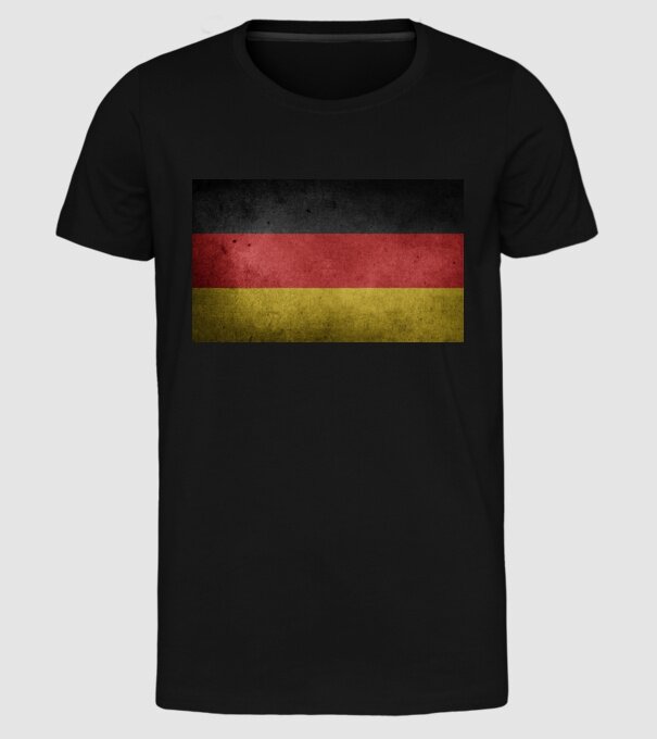 GERMANY model negru pe tricou