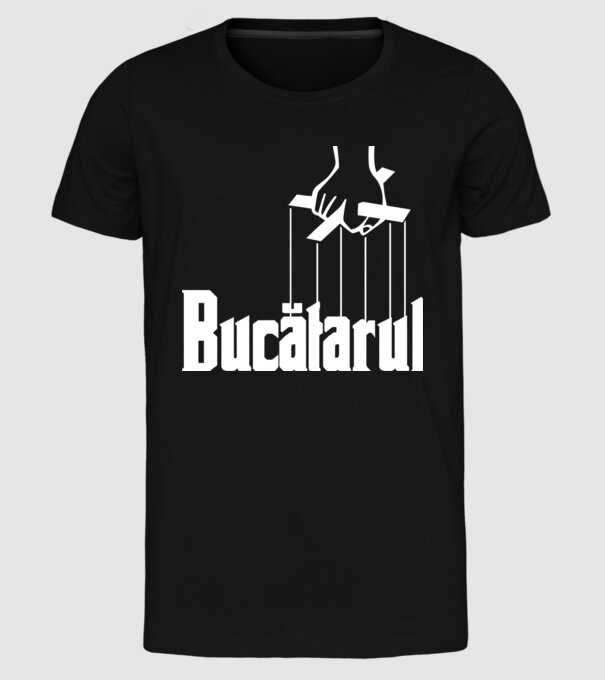 Bucătarul model negru pe tricou