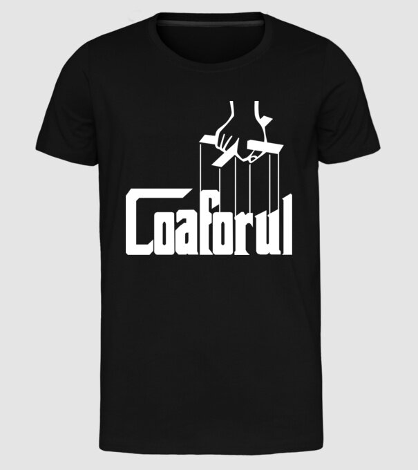 Coaforul/ Frizerul model negru pe tricou
