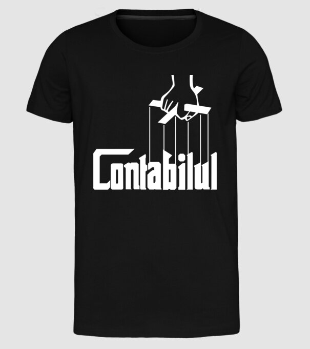 Contabilul model negru pe tricou