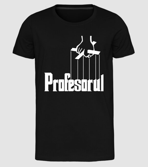 Profesorul model negru pe tricou