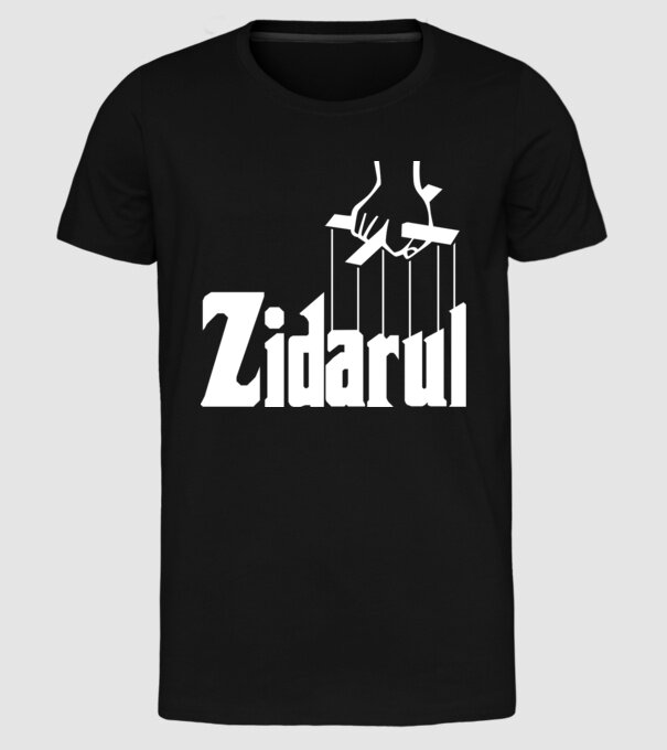 Zidarul model negru pe tricou