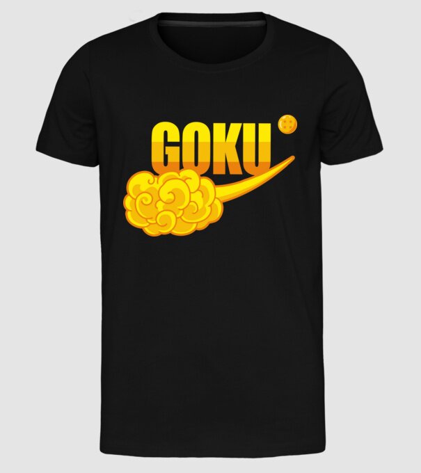 goku cloud model negru pe tricou