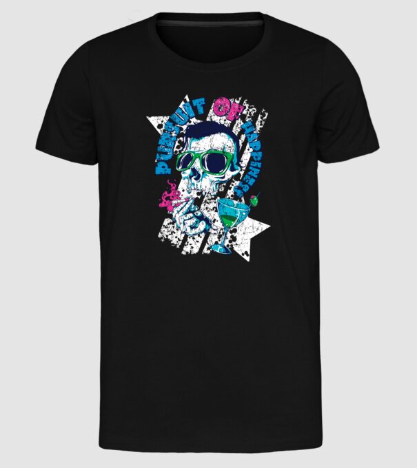 Graffiti model negru pe tricou
