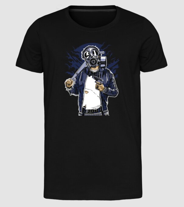 Graffiti model negru pe tricou