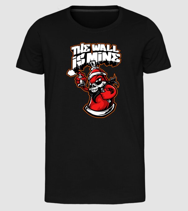 Graffiti model negru pe tricou