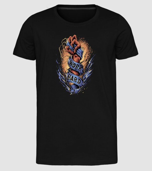 Graffiti model negru pe tricou