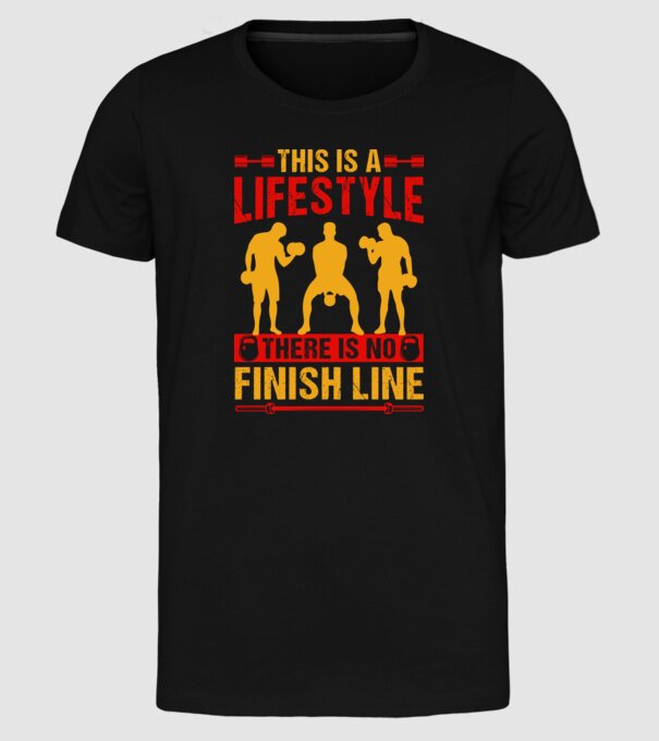 GYM Fitness model negru pe tricou