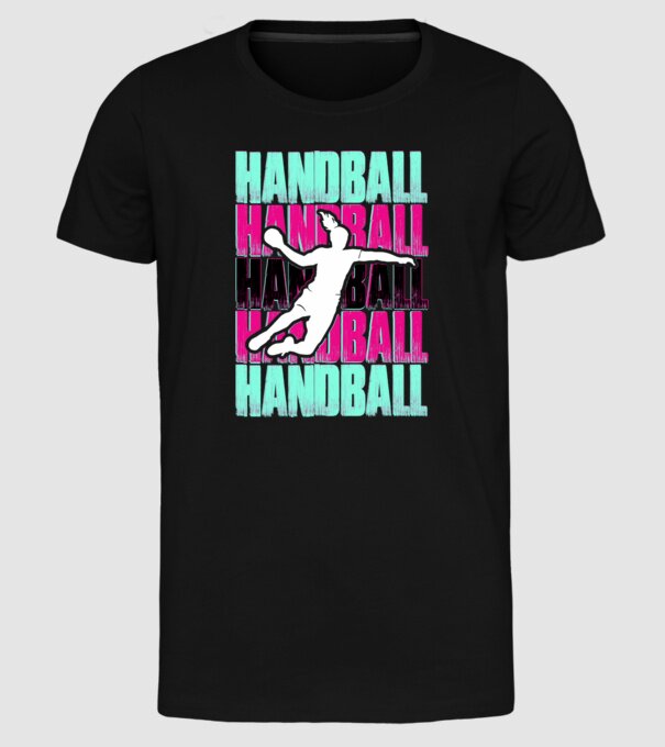 handball model negru pe tricou