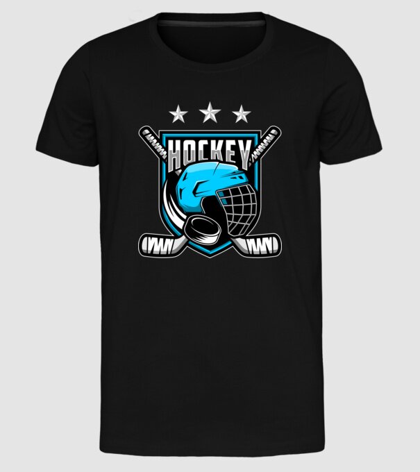 Hockey model negru pe tricou