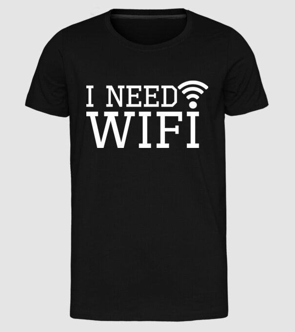 I need wifi model negru pe tricou