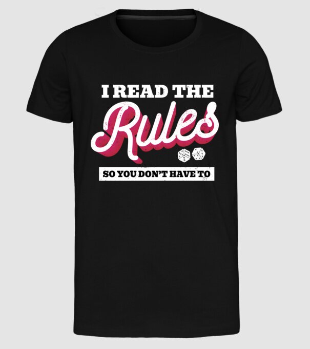 I read the rules s you don't have to simple model negru pe tricou