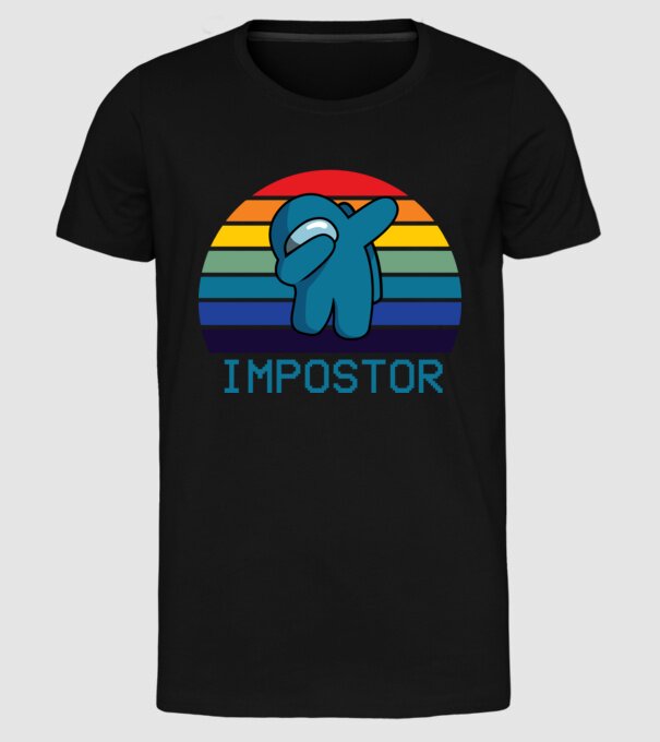 Impostor model negru pe tricou
