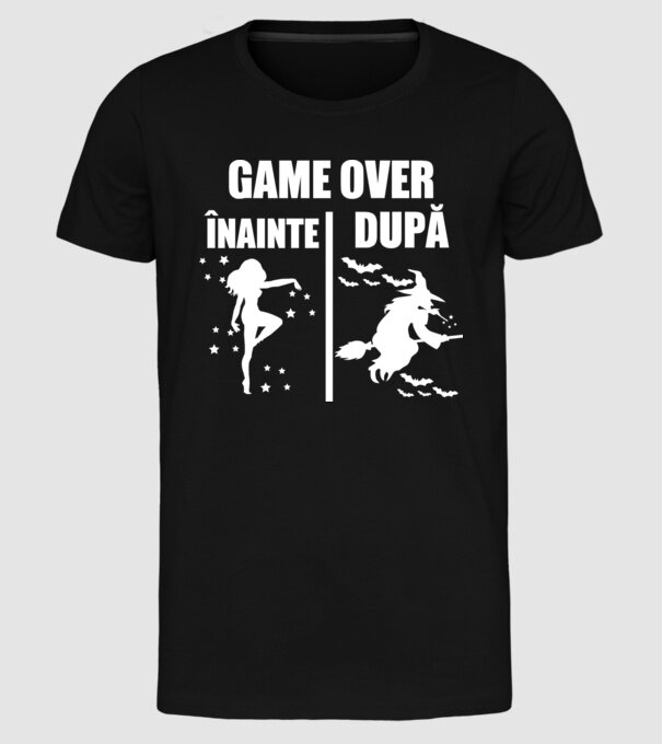 înainte - după model negru pe tricou
