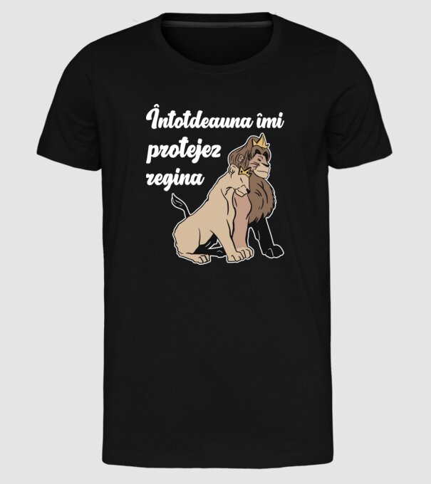 Întotdeauna îmi protejez regina model negru pe tricou