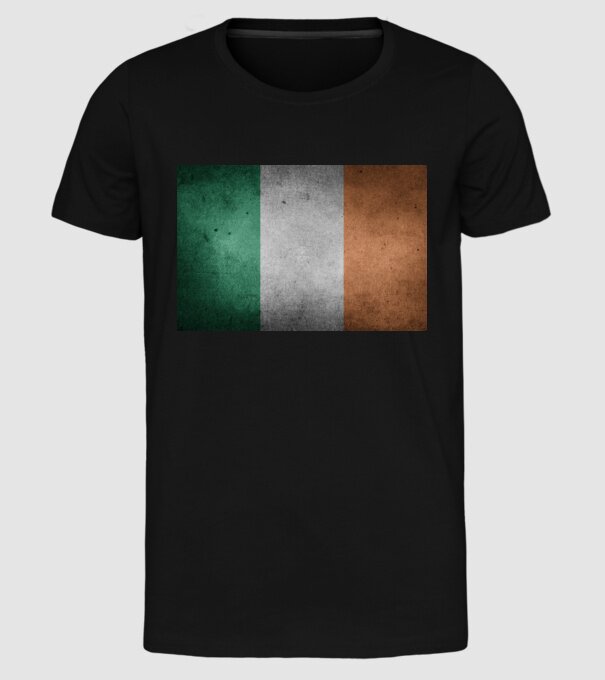 IRELAND model negru pe tricou