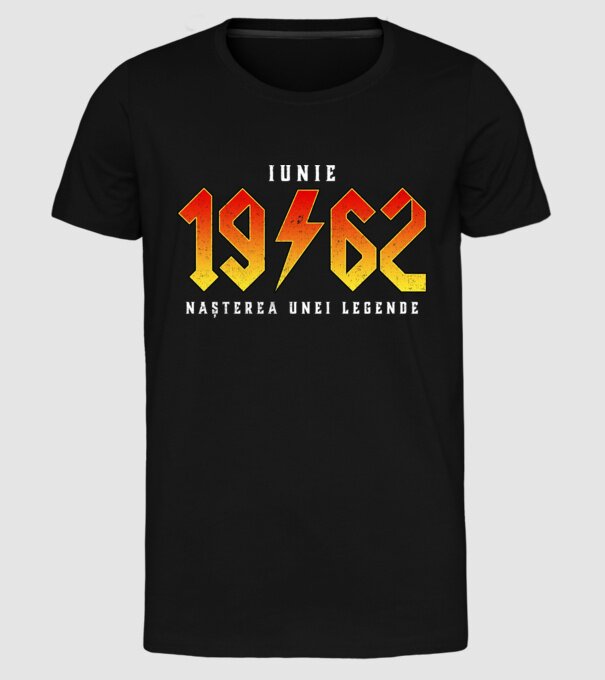 Iunie - 1962 - nașterea unei legende model negru pe tricou