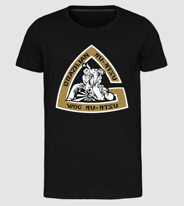 Jiu Jitsu model negru pe tricou