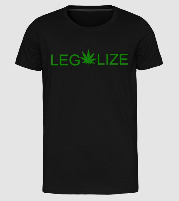 Legalize model negru pe tricou