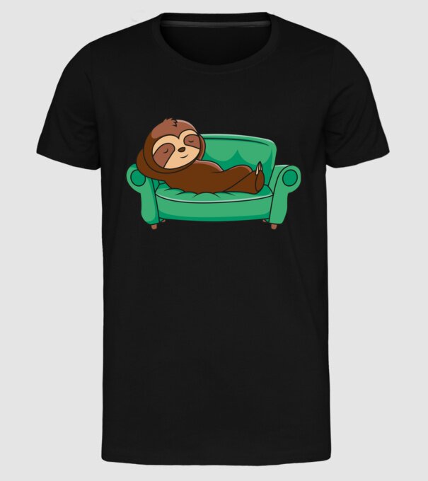 Leneș model negru pe tricou