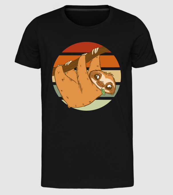 Leneș model negru pe tricou