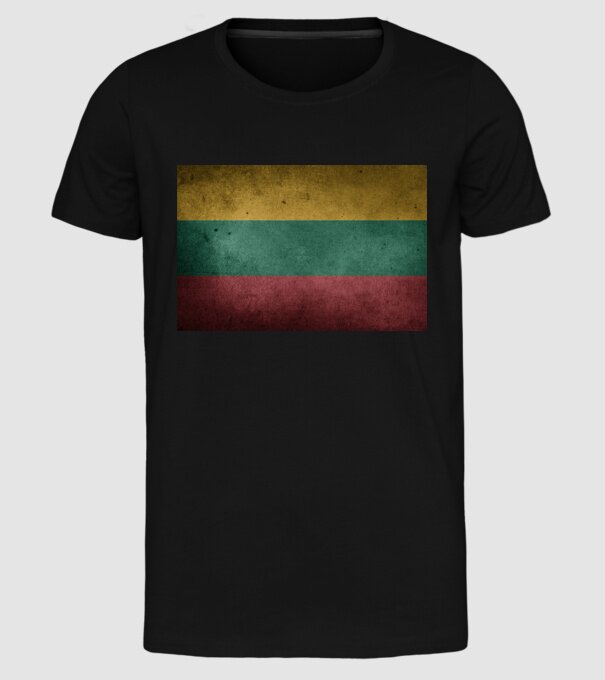 LITHUANIA model negru pe tricou