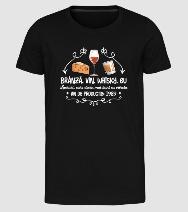Lucruri, care devin mai buni cu vârsta 1989 35 de ani model negru pe tricou