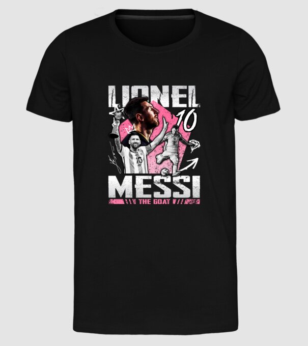 Messi tribute model negru pe tricou