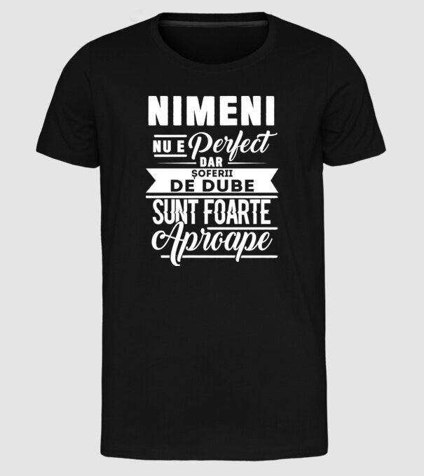 Nimeni nu e perfect, dar șoferii de dube sunt foarte aproape model negru pe tricou