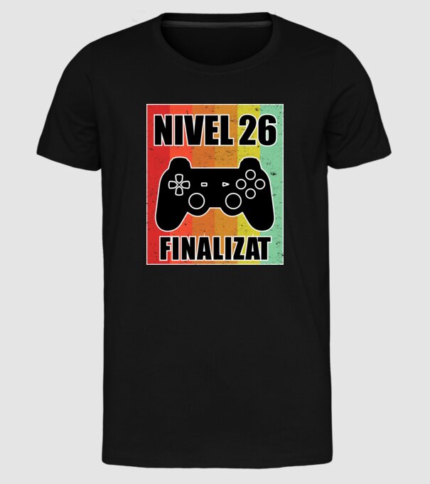 Nivel 26 finalizat model negru pe tricou