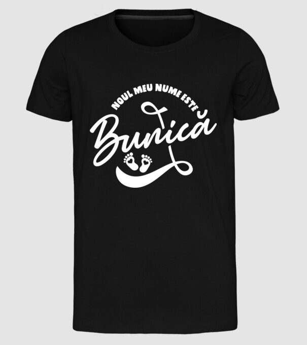 Noul meu nume este Bunică model negru pe tricou