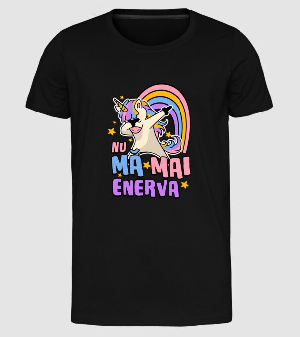 Nu mă mai enerva model negru pe tricou
