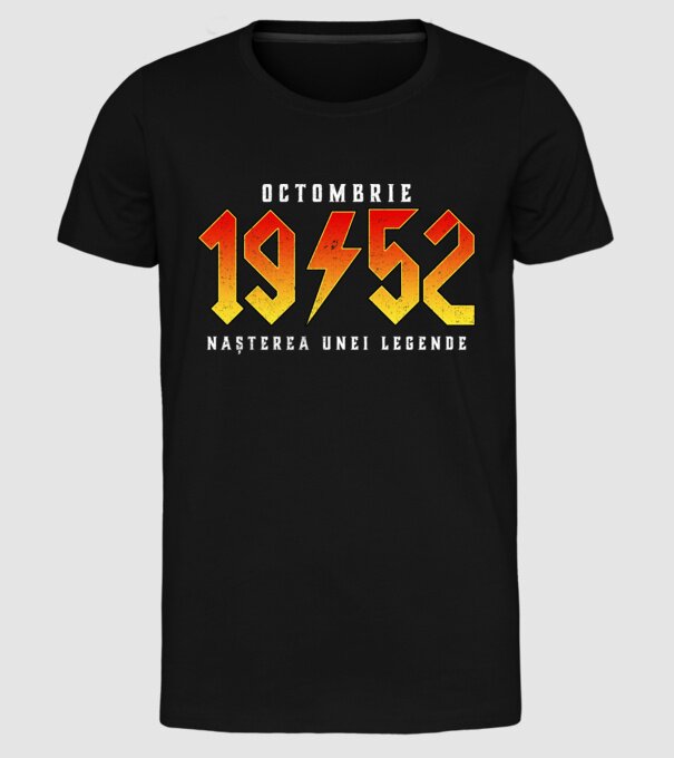 Octombrie - 1952 - nașterea unei legende model negru pe tricou