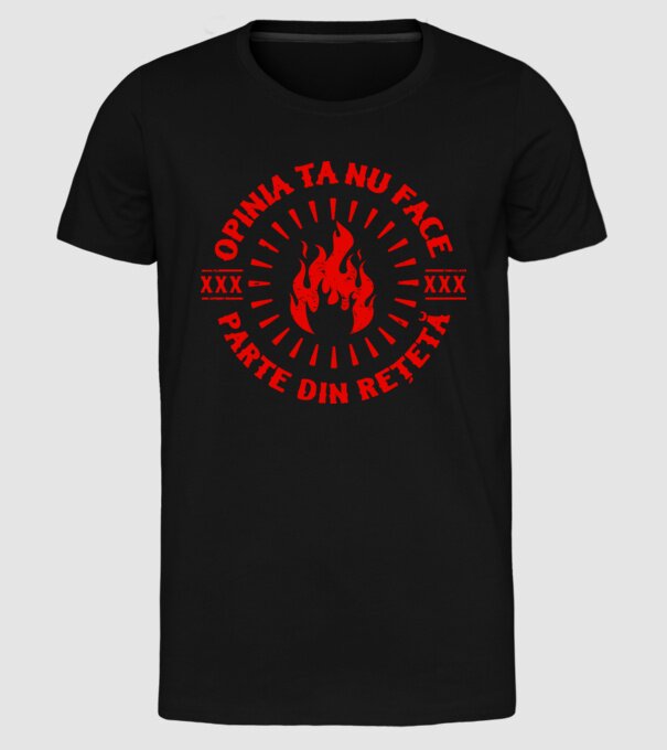 Opinia ta nu face parte din rețetă model negru pe tricou