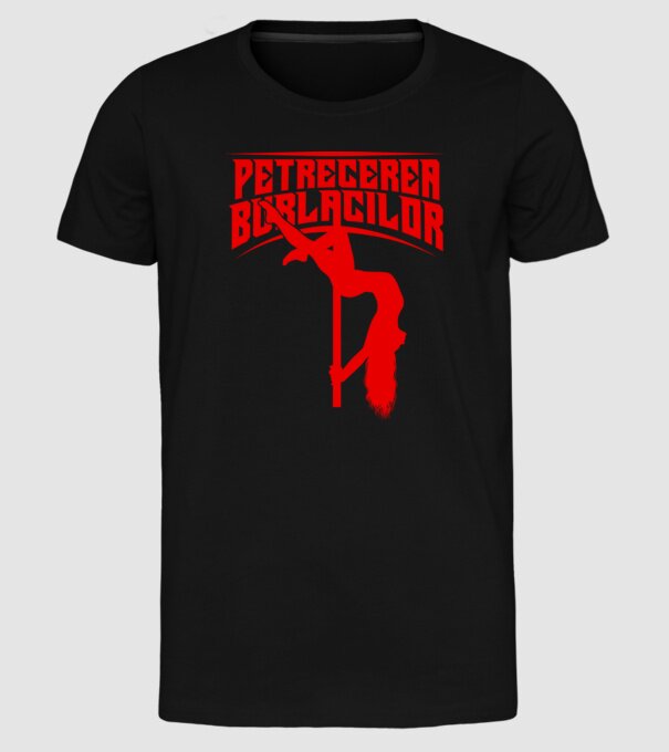 petrecerea burlacilor model negru pe tricou