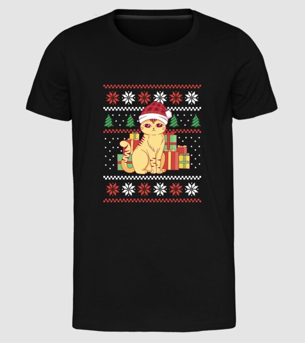 Pisici model negru pe tricou