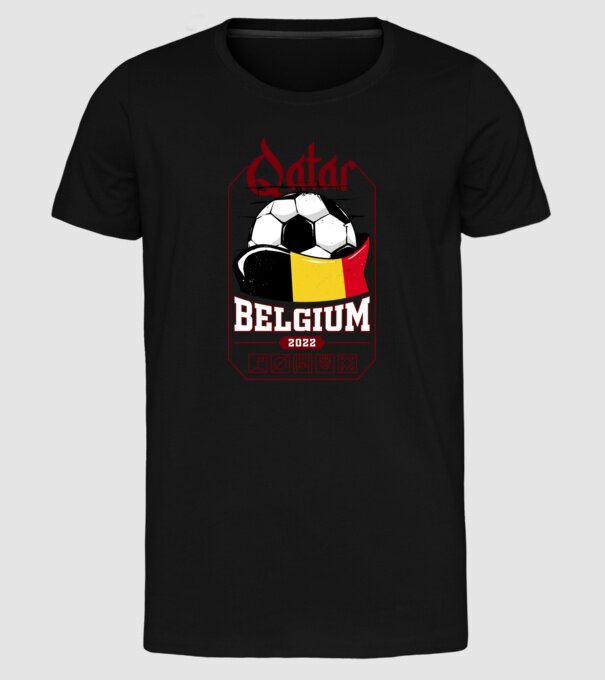 Qatar teams Belgium model negru pe tricou