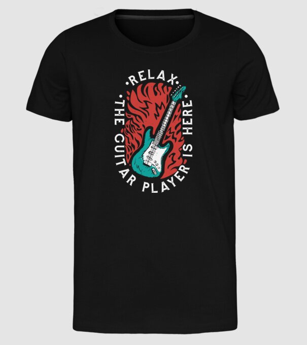 Relax model negru pe tricou