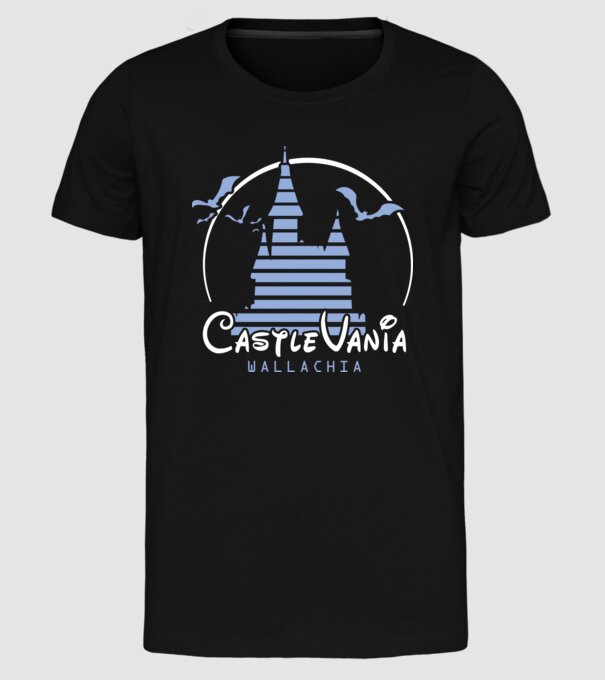 România CastleVania model negru pe tricou