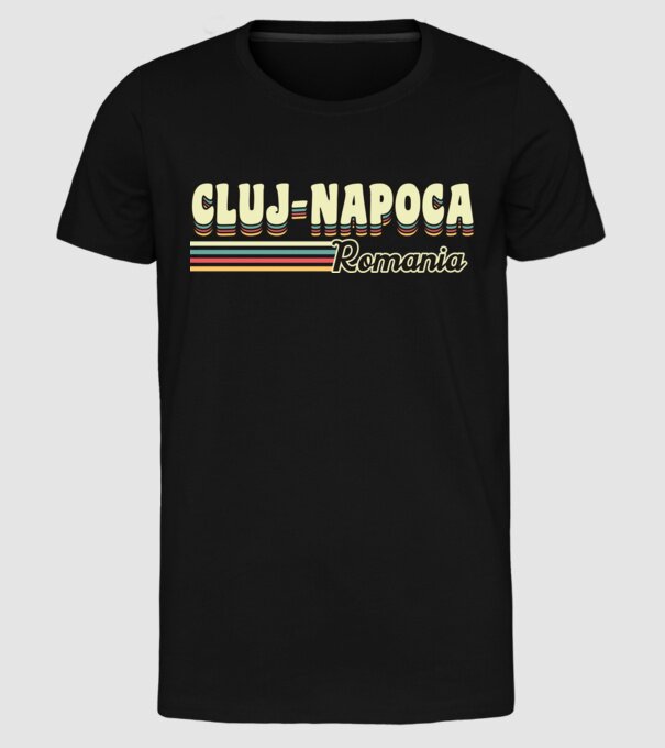 România Cluj-Napoca model negru pe tricou