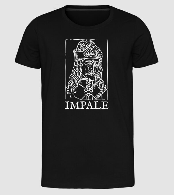 România Dracula 2 model negru pe tricou
