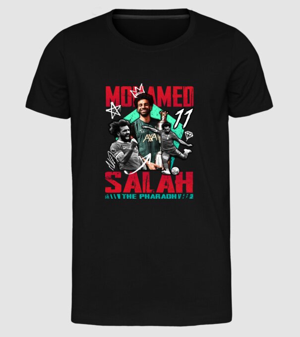 Salah tribute model negru pe tricou