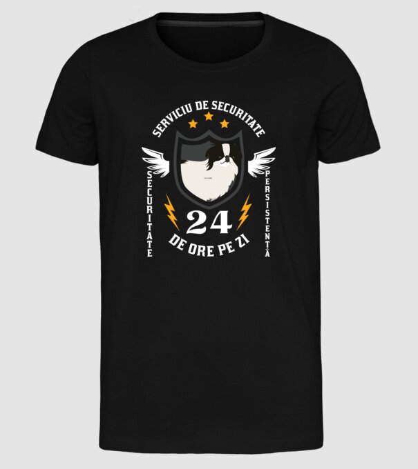 serviciu de securitate - securitate - persistență - 24 de ore pe zi model negru pe tricou