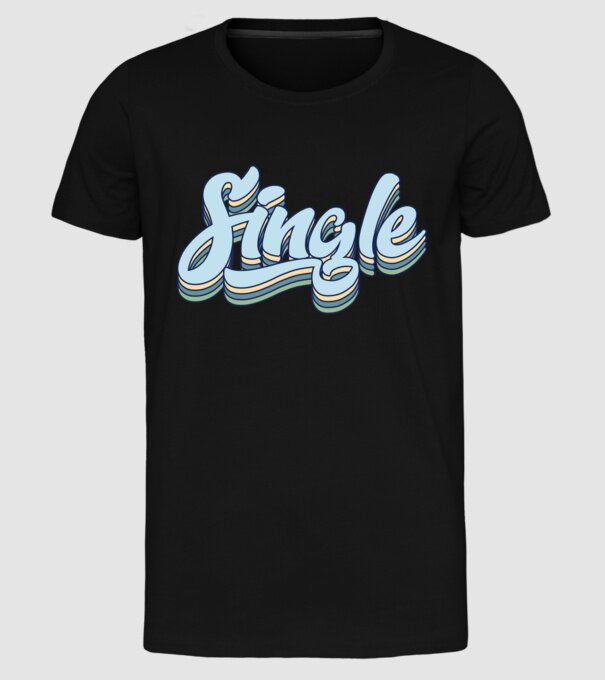 single model negru pe tricou